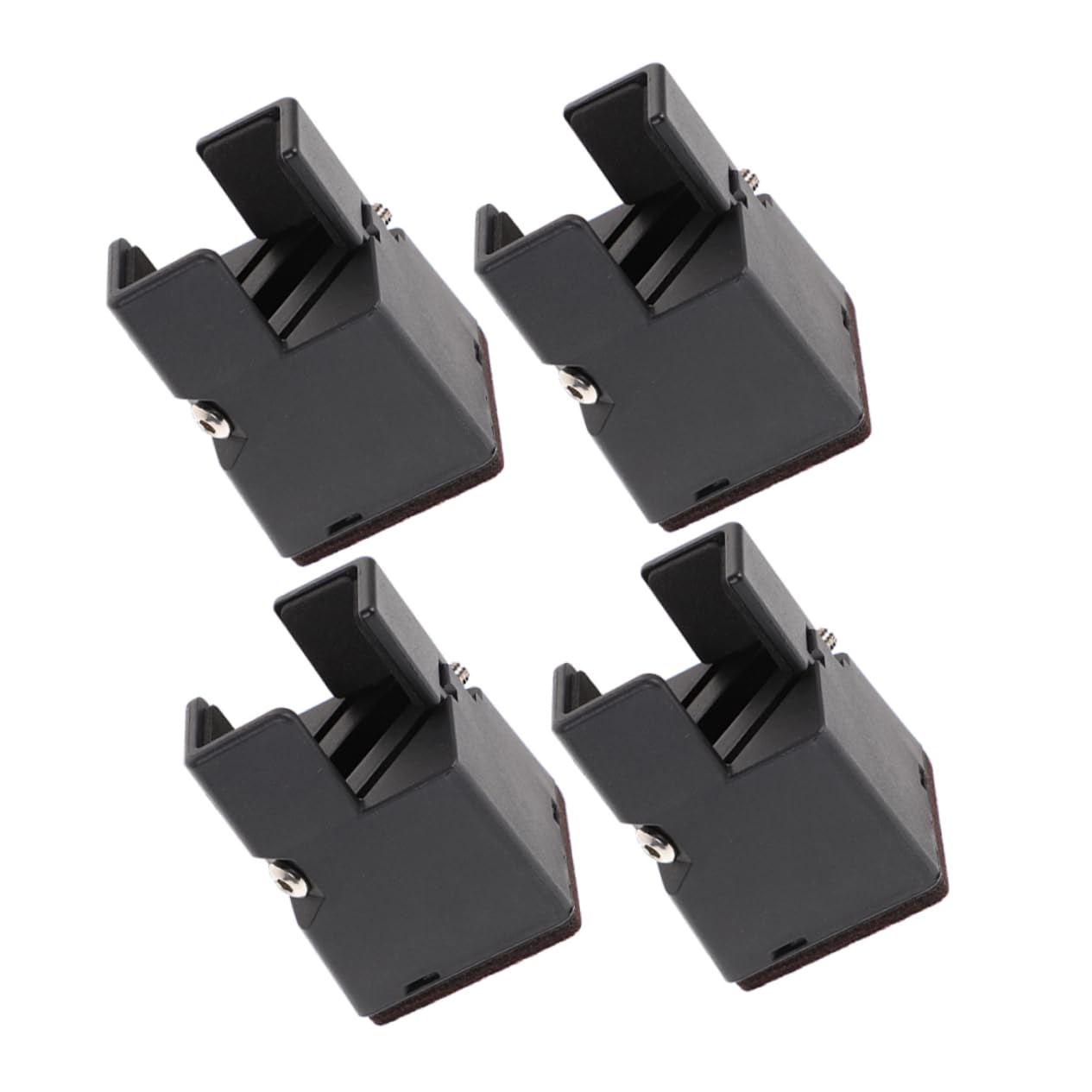 Garneck 4pcs Bed Foot Pad Risers for Furniture Mattress Lifter 2 3 Inch Height Screw Clamp Solid Wood Twin XL Bed Risers for Dorm