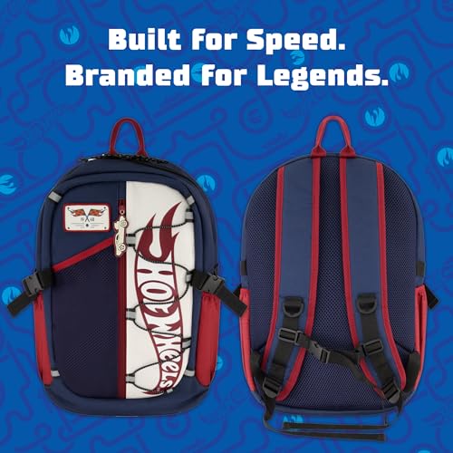 Concept One Hot Wheels 1968 Backpack, Classic Heritage Design for Men and Women, Navy, 12 Inch3