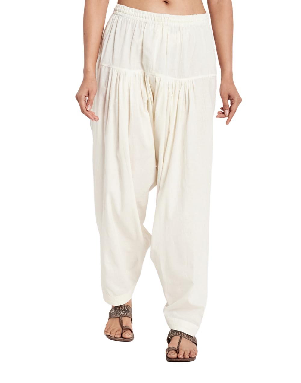 Off White Cotton Salwar-image-39