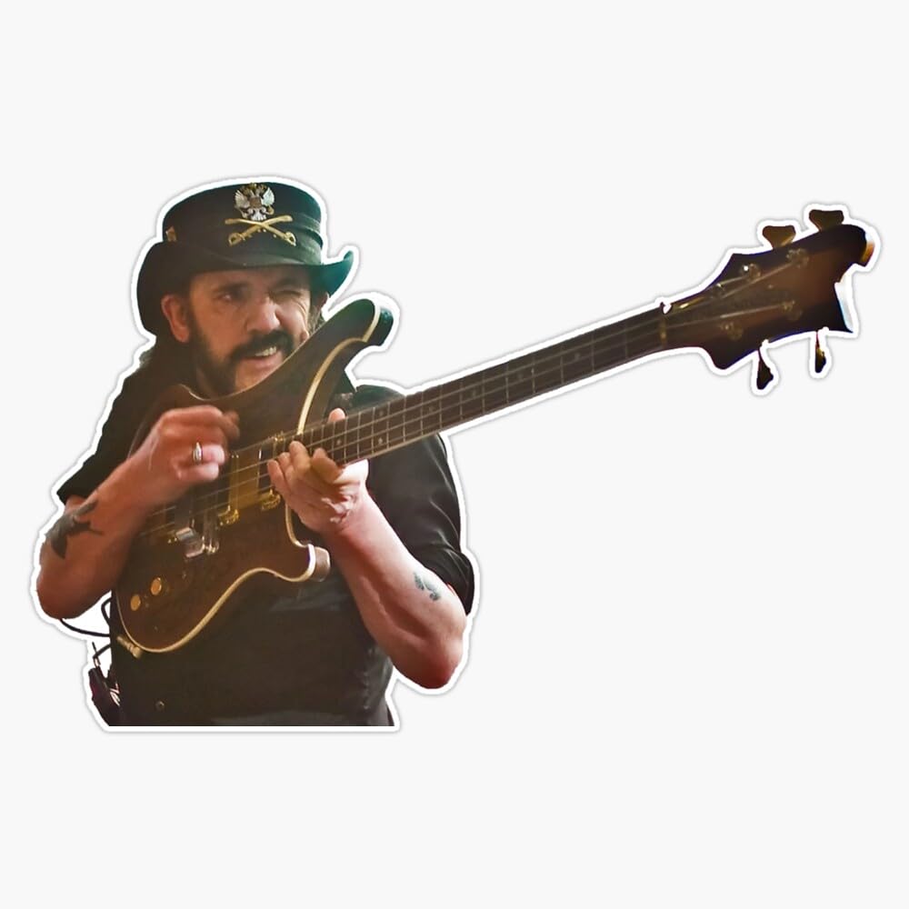 Guitar Gun - Lemmy Sticker Bumper Sticker Vinyl Decal 5