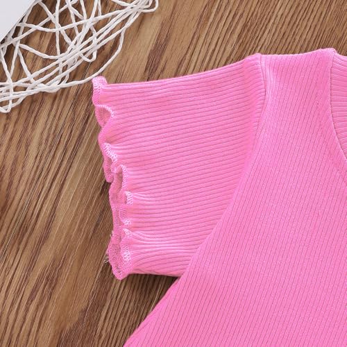 Image of Toddler Girl Clothes Summer Outfit Short Sleeve Shorts Set 12M-5T