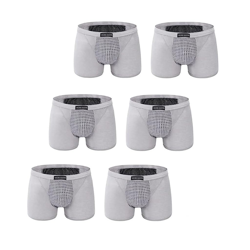 Calzoncillos aumento salud magnetoterapia ropa interior hombres algodón gris