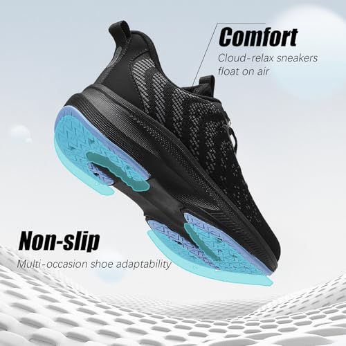AOE Diabetic Shoes for Men and Women, Wide Slip-on Shoes for Swollen Feet Walking Sneakers for Elderly Foot Pain Relief3