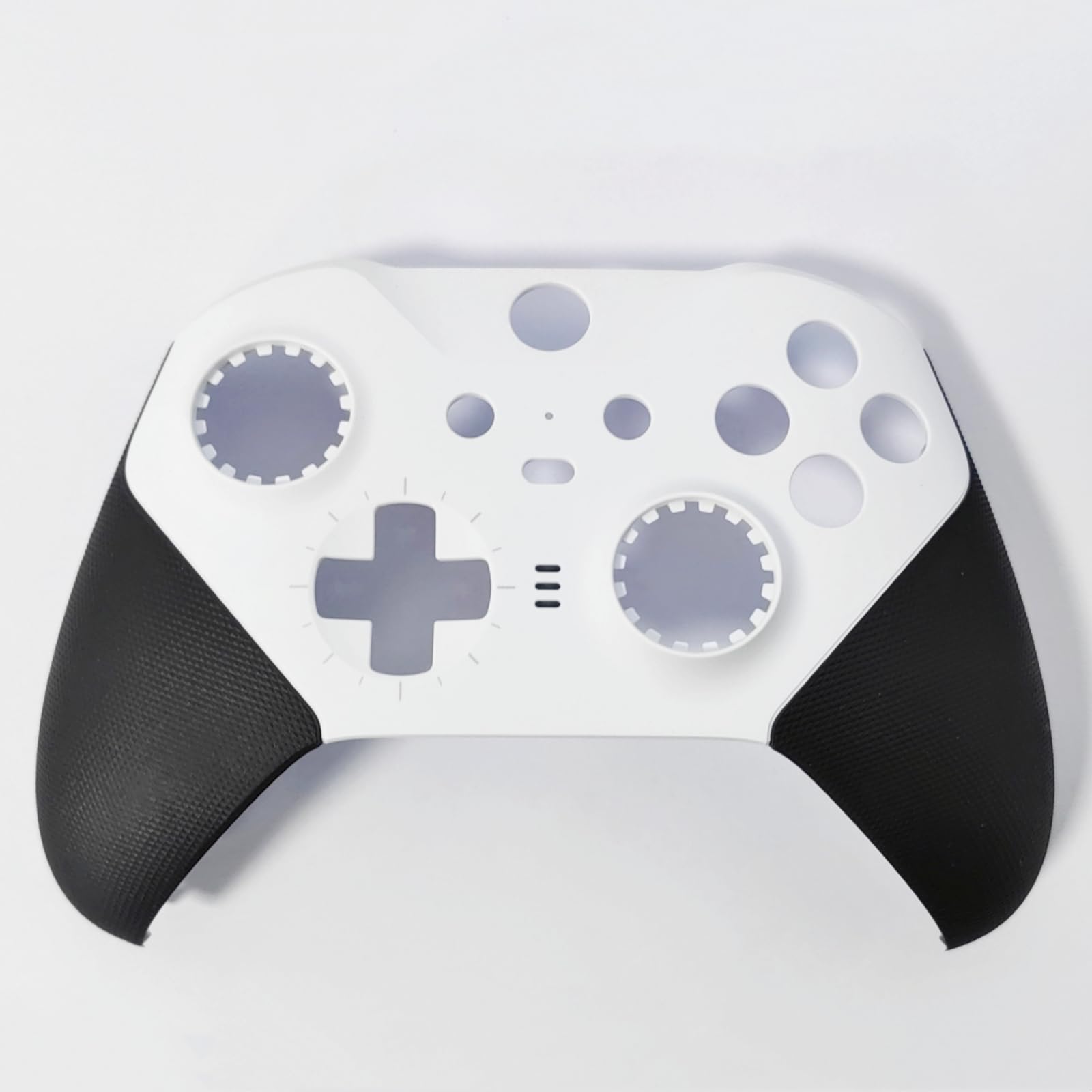 Hzxkqmil Set di Guscio di Ricambio per Xbox Elite Controller Series 2 - Core Bianco, Custodia Anteriore Coperchio Posteriore + Pulsante di Attivazione LB RB LT RT Paracolpi Anello Joystick Accessori