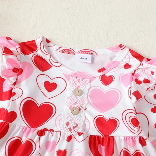 Image of Newborn Baby Girl Clothes Toddler Girl Outfits Ruffle Long Sleeve Tops Pants with Hats and Headband Fall Summer Clothes Sets