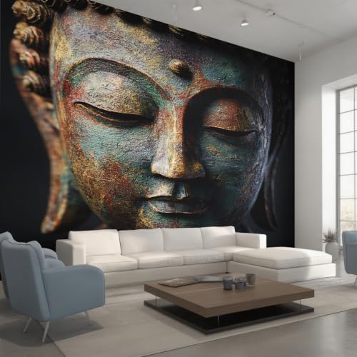 Papier peint Bouddha intissé pour masquer un grand mur