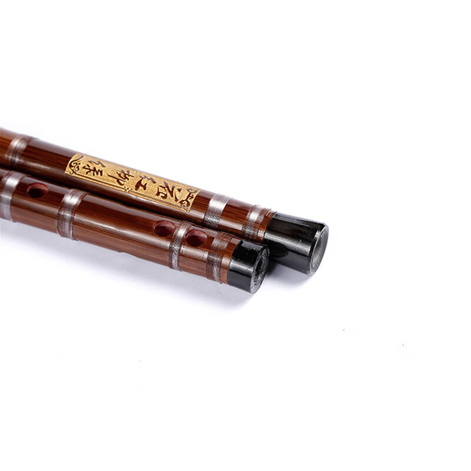 Flauto F Flauto traverso Linea trasparente Flauto di bambù Flauto a due sezioni collegato bidirezionalmente Tradizionale Flauto Di Bambù Strumento