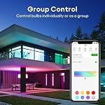 VOCOlinc Smart Light Bulb Works with Apple Homekit, Alexa, Google Home, Dimmable WiFi Smart Bulbs, 850 Lumens, E26 LED Smart Bulb 60 Watt Equivalent, A21, 2200K-7000K RGBW, 9.5W, 1 Pack
