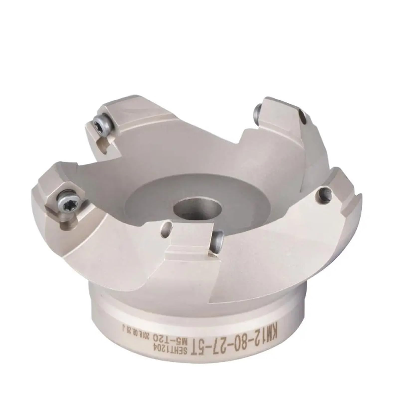 Brocas de enrutador Fresadoras frontales de losa KM12 50 mm 63 mm 80 mm 100 mm herramientas de fresado for inserciones Fresas SEKT1204 y SEHT1204 (KM12-63-22-4T)(KM12-100-32-5T-SEHT)