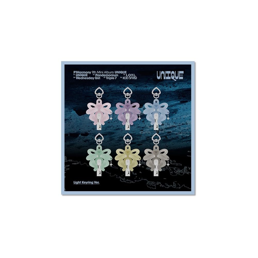 P1Harmony UNIQUE [Light Keyring Ver.] 9th Mini Album : Amazon.co