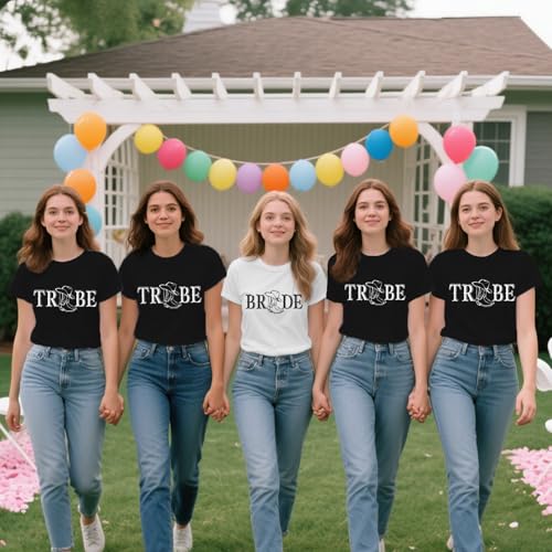 Western Shirts for Women Bride T-Shirt Bachelorette Tee Bridesmaid Tops4