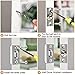 16 Pack Closet Door Ball Catch Hardware Adjustable Ball Catch with Strike Stainless Steel Latch Drive(Silver)