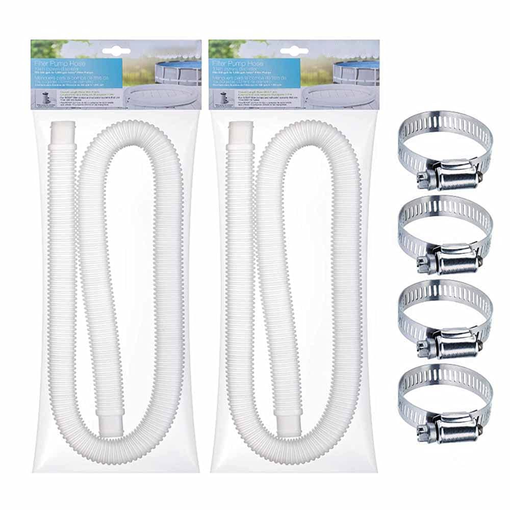 Tuyau de Rechange pour Piscine - Tuyau de Piscine - Pour Piscines Hors Sol- Tuyau de Rechange de 1,25 Pouces de Diamètre - Compatible avec Pompe Filtrante 330 GPH, 530 GPH et 1000 GPH