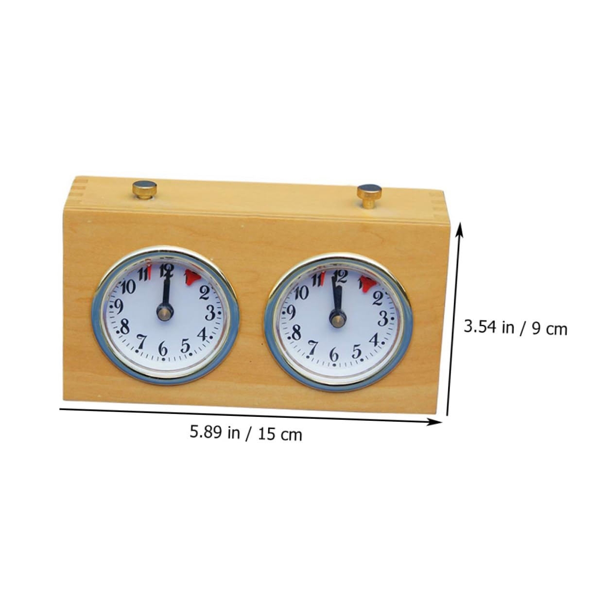 BESTonZON 1pezzi Meccanico Per Portatile Timer Per Giochi Da Tavolo Compatibile Per Scacchi e Altri Giochi Struttura Compatta e Facile Da Usare Materiale Resistente e