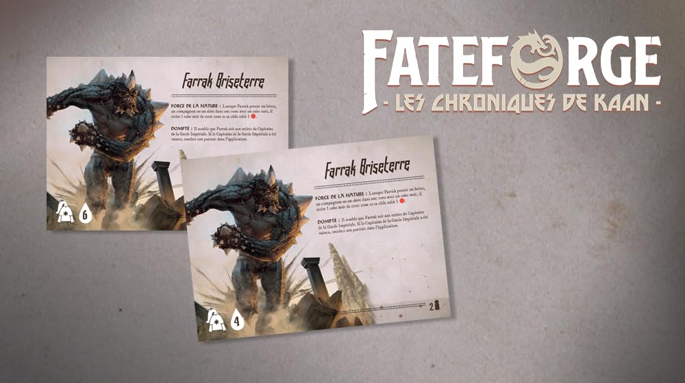 Don't Panic Games | Fateforge : Les Chroniques de Kaan - Le Choc des Immortels (Extension) | Jeu de société | À partir de 14 Ans | 1 à 4 Joueurs | 60 Minutes