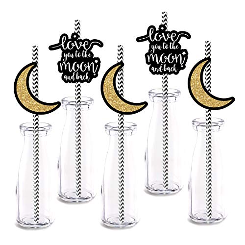 Pitillos decorativos Black Moon 24 unidades miniatura 1