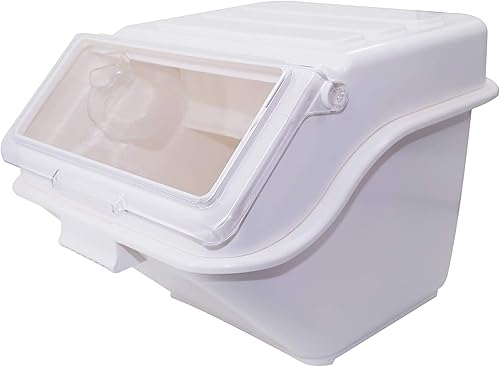 Jiwins Contenedores comerciales sellados para almacenamiento de alimentos, cajas de almacenamiento de granos de cocina, almacenamiento de arroz,