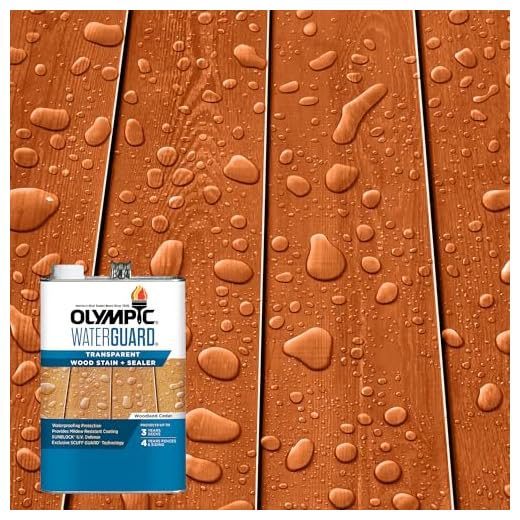 Olympic WaterGuard 1 gal Woodland Cedar Transparent Wood Stain & Sealer