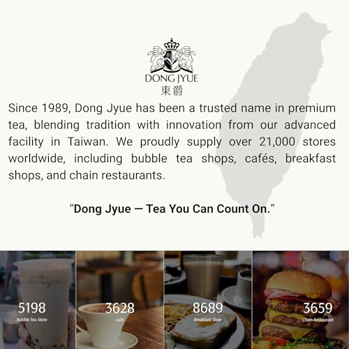 Dong Jyue Premium Jasmine Green Tea, Commercial-Use Tea Bags, 25g Large Bags, 24 Count (Pack of 1), Taiwanese Jasmine Green Tea for Green Milk Tea & Fruit Tea | Enjoy Hot or Iced | 21.16 oz / 600g Total