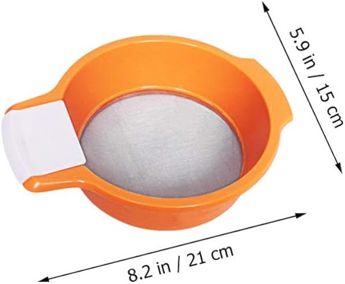 Miniatura 9 de Cabilock 1 colador de malla fina de acero inoxidable para harina y tierra, herramienta multifuncional de cocina y jardinería, fácil de usar y