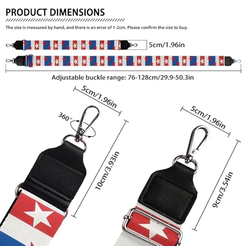 Image of Adjustable Purse Strap Replacement, Wide Shoulder Canvas Bag Strap, Crossbody Handbag Strap