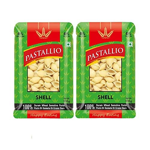 Pastallio Durum Wheat Semolina Pasta - Shell Rigati (2Packs of 500g)-image-48