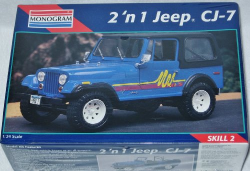 Up To 50% OFF Monogram 2966 "compatible replica" Jeep Cj-7 1:24 Scale Plastic Model Kit - Requires Assembly