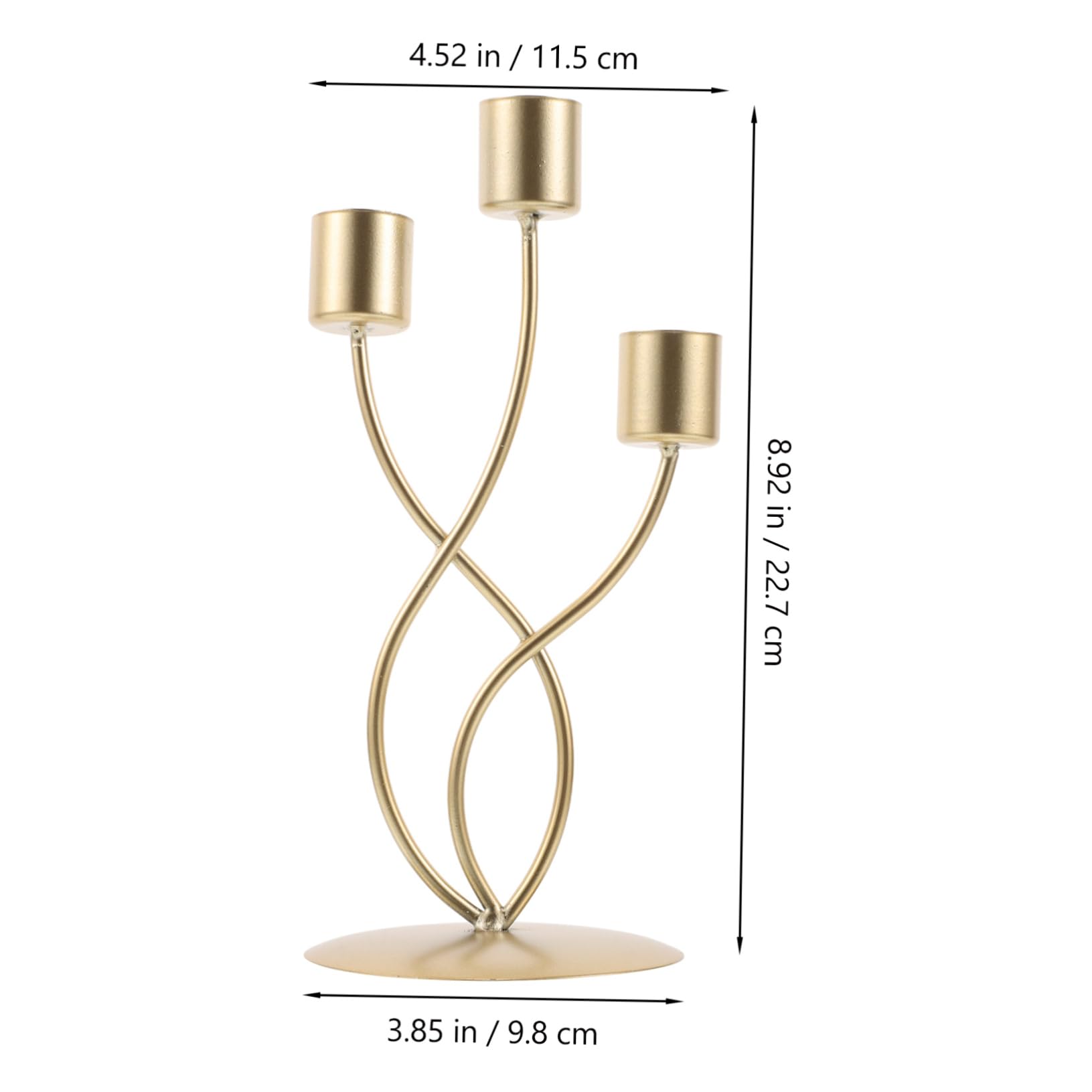 STOBAZA Candle Holder Vintage Candle Stand for Home Decor Romantic Pillar Candlestick Holder for Weddings Dinners and Housewarming