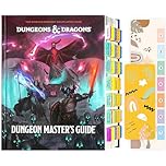 Index Tabs for Dungeons & Dragons 2024 Dungeon Master's Guide, Color-Coded Laminated D&D Core Rulebook Tabs, with Page Numbers and Alignment Guide & Bookmark (Book not Included)
