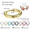 Diamday 8 Pairs 316L Surgical Stainless Steel Small Hoop Earrings for Women Men Huggie Hoop Earrings Hinged Sleeper Helix Cartilage Piercings 8 #1