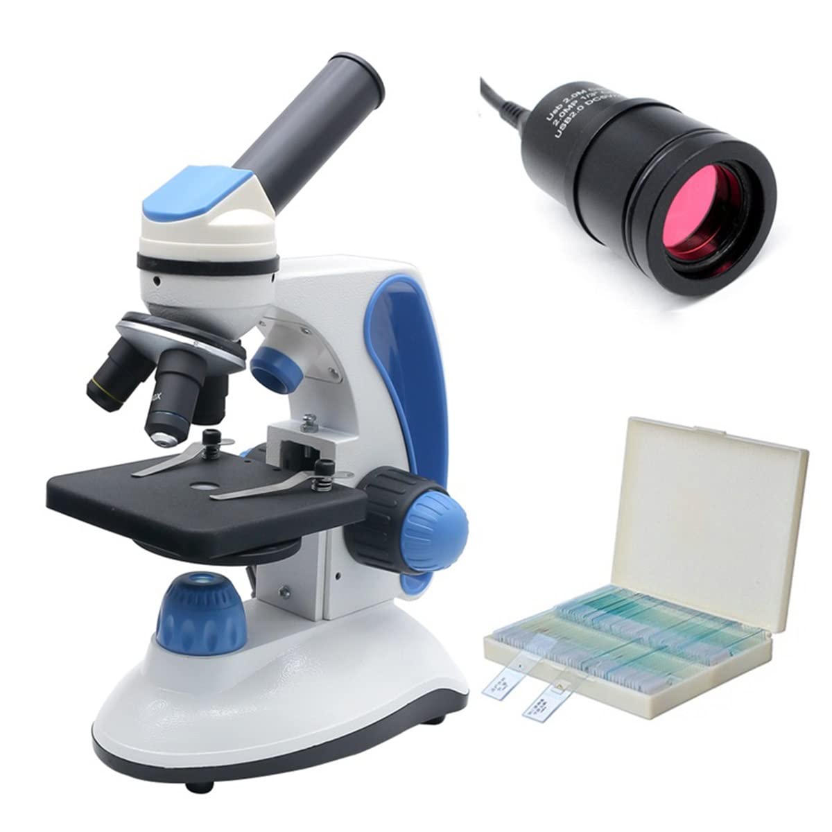 GagalU Handheld Digital Microscope Accessories 40X-2000X Student Biological Microscope 2 0MP USB Camera LED Digital Microscope 100 Pcs