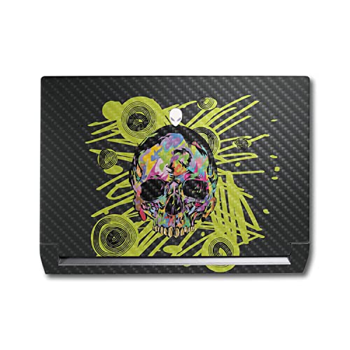 Image of MightySkins Carbon Fiber Skin Compatible with Alienware M17 R5 (2022) Full Wrap Kit - Remains | Protective, Durable Textured Carbon Fiber Finish | Easy to Apply & Change Styles | Made in The USA