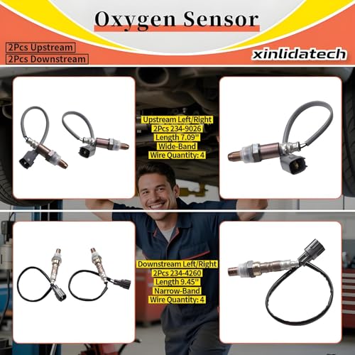 Sensor de Oxígeno Pack 4 Pcs para Toyota Tundra 2005-2013 miniatura 3