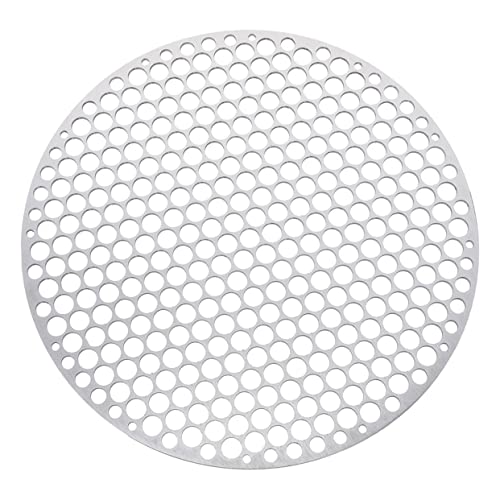 Cabilock Grille De Barbecue Ronde en Métal Grille De Barbecue en Acier Inoxydable pour La Viande