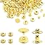12mm Dia. Gold 50sets