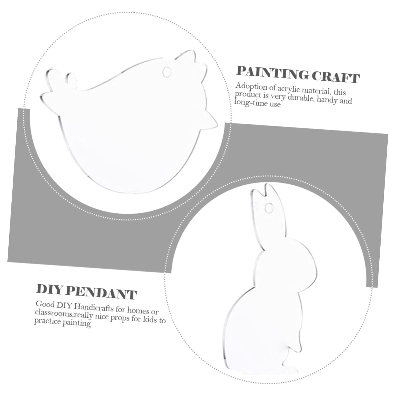 24-teiliges Acryl-Osterei-Set – Unbemalte Rohlinge, 10x5,3 Cm, Zum Bemalen & Basteln Mit Kindern