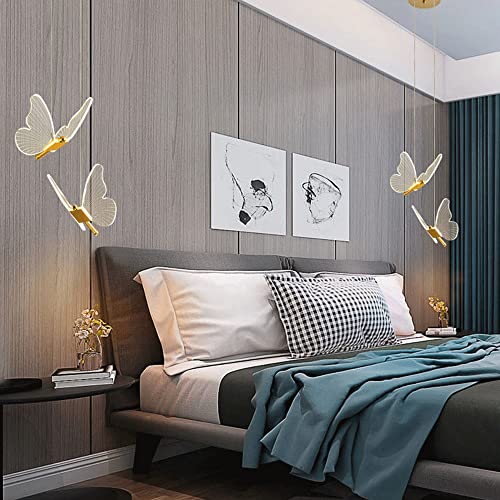 Lámparas de suspensión LED modernas con diseño de mariposa para decorar una sala de estar elegante 5