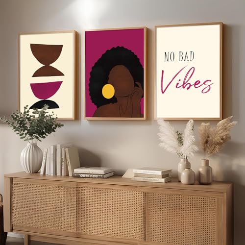 Image of kotart Abstract Paintings Set of 3 Framed Paintings for Wall Decoration - Framed Wall Painting for Living Room Bedroom with Frame - Room Decor /Wall Decor Set of 3 - D (Art 1, 13x17 inch)
