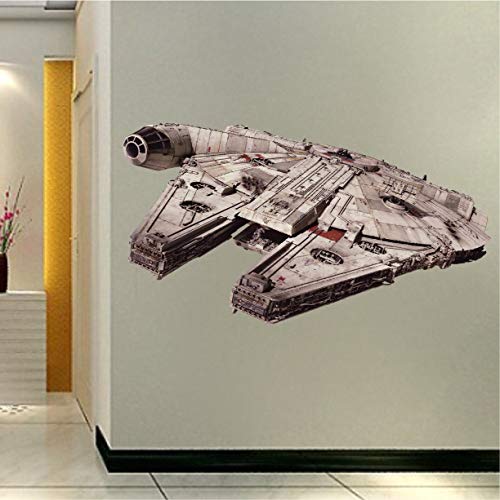 Star War Decals Falcon Sticker - Millennium Falcon Wall Decal Removable Wall Decor Dorm Room Stickers Wall Decor For Dorm Room Living Room Bedroom, S28 #TOP2