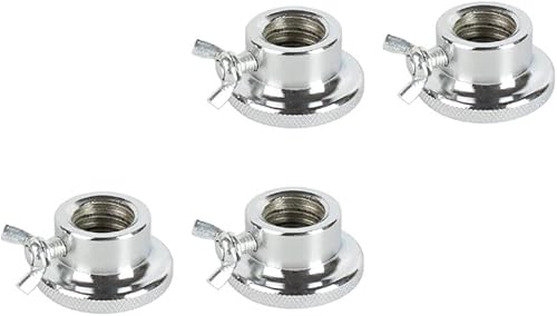 BESPORTBLE 4 unidades de doble riesgo, tuercas hexagonales, tuercas hexagonales, collar de bloqueo hexagonal, abrazadera de barra, collares de