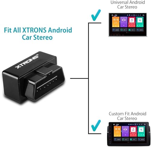 Miniatura 6 de XTRONS Bluetooth OBD2 Android OBDII - Escáner de diagnóstico automático de coche, par especial para XTRONS Android estéreo de coche para Ford para