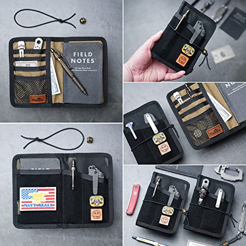 Viperade Ve11 Tool Pocket Pouch, Nylon Multitool Organizer Storage Edc Gears Pouch With 9 Pockets, Utility Edc Organizer Pouch With Diy Patch Area, Protection Bag For Your Edc Gears (Black) #TOP6