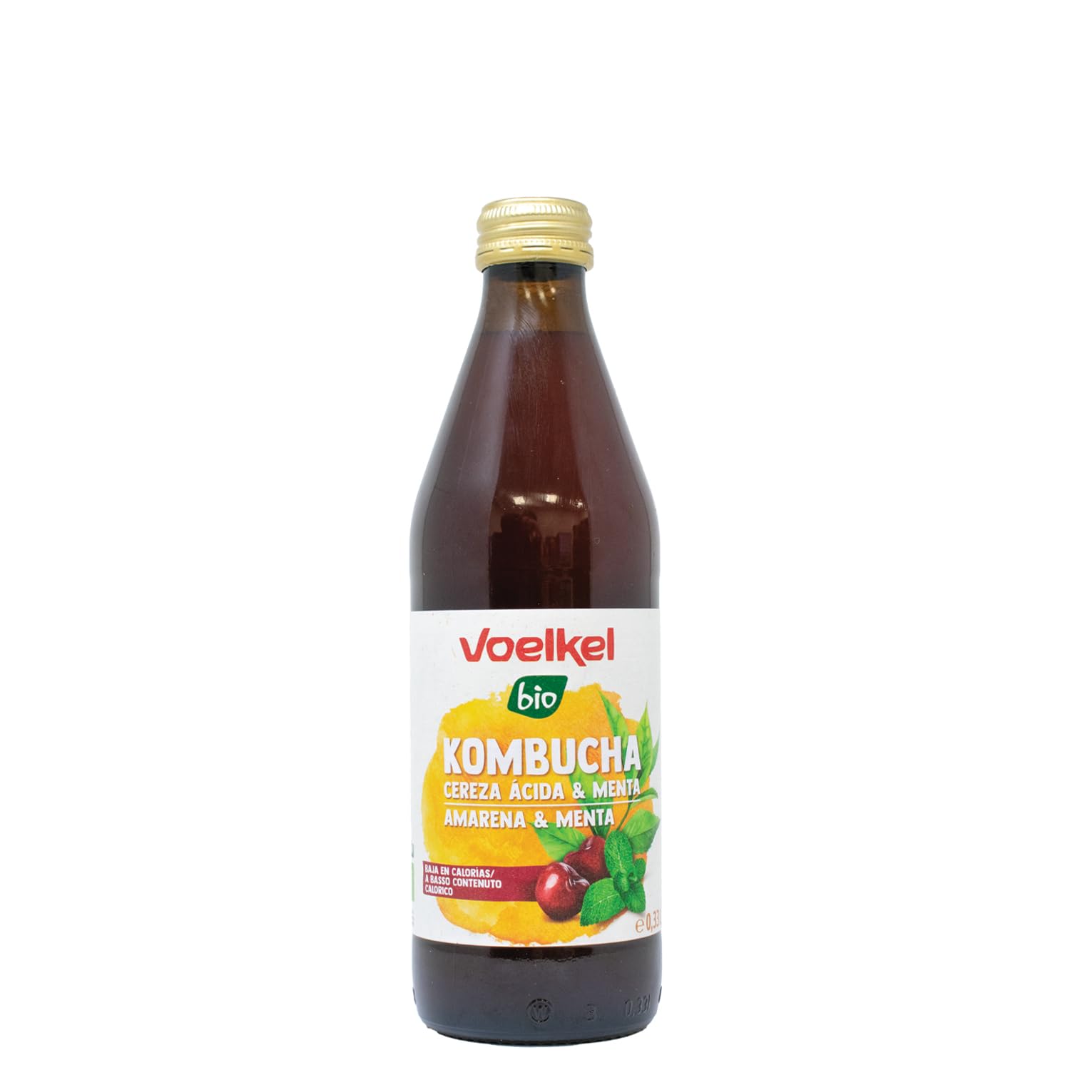 Voelkel Kombucha Cereza Y Menta Bio 330ml 6-pack