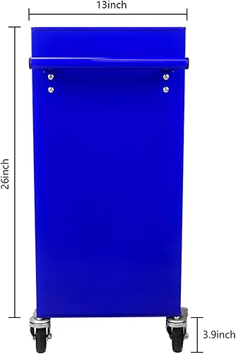 Miniatura 6 de Carro de herramientas con 4 cajones, organizador de almacenamiento de herramientas de metal con sistema de bloqueo y ruedas, caja de herramientas