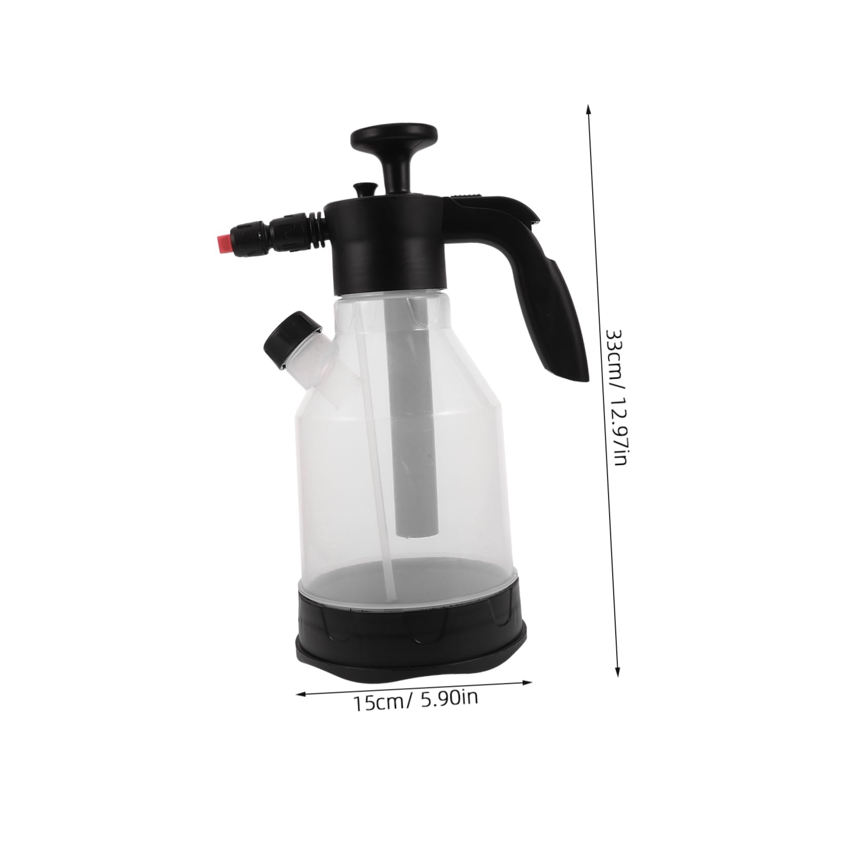 FELTECHELECTR 2l Refillable Pump Foam Sprayer Car Wash Detailing Foam Cleaner Pressure Sprayer with Connector for Car Home Garden