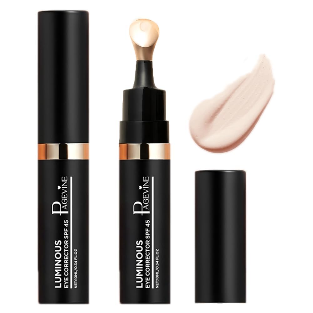 Luminous Eye Corrector SPF 45, Hydrating Under Eye Concealer & Brightener for Dark Circles Blemishes & Spots