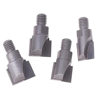 7pcs 10mm Shank Wooden Door Lock Slotting Cutter 16.5-22mm Tungsten Steel Woodworking Milling Cutter Tools Screw Thread