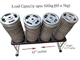 IBS Heavy Duty Flat Weight Bench- Up to 340 kg Capacity Utility for Weight Strength Training, Sit Up Abs Fitness for Full Body Workout of Home Gym (Silver) — view 4