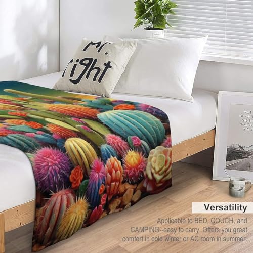 Couverture flanelle cactus chaude résoud le problème des soirées fraîches - 7