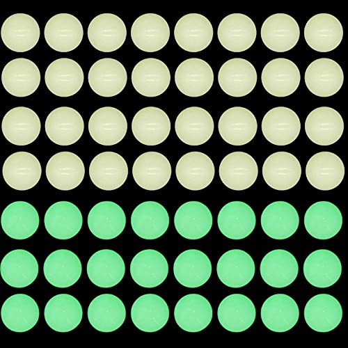 100PCS 6mm Luminous-Green Solar Glow Gemstone Round Loose Beads in The Dark Growing DIY Charm Smooth Beads for Bracelet Necklace Earrings Jewelry Making